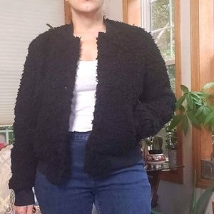 Who What Wear Teddy Bomber Jacket